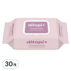 아크솔루션스 디토피플러스 스탠다드 바이올렛 아기물티슈 캡형, 55g, 80매, 30개