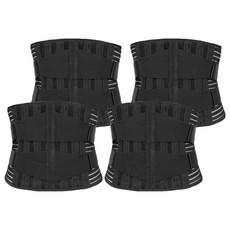 TRUSTO 護腰/束腰帶 L 黑色 4件 雙重加壓設計 有效支撐腰部 減輕腰椎負擔