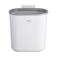 블루선 주방 쓰레기통 7.5L, 화이트, 1개