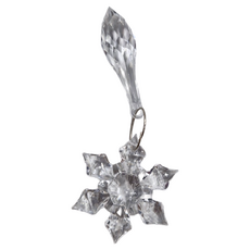 Warm House Decor 暖和家居 聖誕節雪花裝飾 聖誕樹裝飾 窗戶裝飾 聖誕掛飾 聖誕水晶吊飾 水晶麋鹿 水晶聖誕樹 水星雪花 水晶花圈 D0086 2個, 透明, 1組