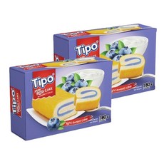 Tipo 瑞士捲 藍莓優格口味, 180g, 2盒