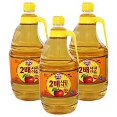 OTTOGI 不倒翁 2倍蘋果醋, 1.8L, 3瓶