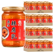 江記 麻油辣腐乳, 320g, 48罐