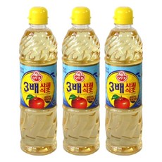 오뚜기 3배 사과식초, 900ml, 3개