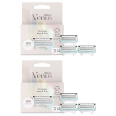 Gillette 吉列 Venus 維納斯 Y區私密美體刀片, 3入, 2個