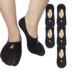 BEVERLY HILLS POLO CLUB 比佛利保羅 女性高級刺繡隱形襪 5雙