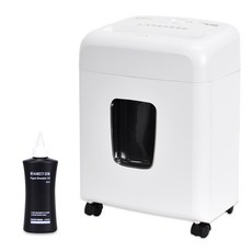 現代辦公室 Paperfriend 抽屜式小型碎紙機 + 碎紙機油, PK-830X, 白色(碎紙機)