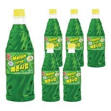 오뚜기 메론시럽, 1kg, 6개