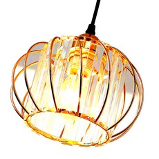 Honey Comb 工業風玻璃水晶餐吊燈 營造溫馨用餐氛圍, 1入, 金色