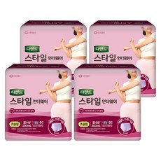 디펜드 여성용 스타일 팬티 언더웨어 라이트핏 초슬림 성인기저귀, 대형, 9개입, 4개