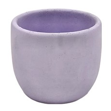 小圓底水泥盆, 8.6 x 7.5cm, 紫色, 1個