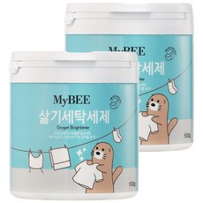 MyBEE 活氧亮白洗衣粉, 500g, 2罐