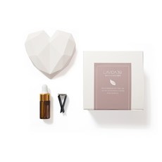 Lavida 39 片心茶 Garang 石膏裝飾石膏空氣清新劑白色套裝, 黑櫻桃