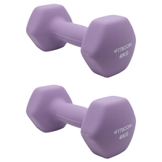 핏분 네오프렌 아령 바이올렛, 4kg, 2개