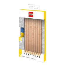 LEGO 樂高 積木鉛筆 Set 經典系列 附積木套件, 9支, 52064
