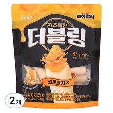 더블링 콰트로치즈 간식 소시지, 400g, 2개