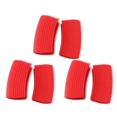 Itgom 矽膠鍋柄 4 x 7.5cm, 6個, 紅色