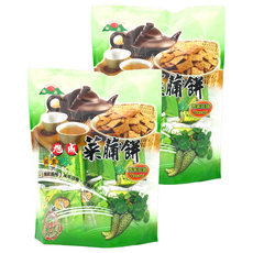 旭成 芥末菜脯餅 純素, 250g, 2袋