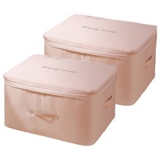 마이홈 파스텔핑크 옷이불 수납 정리함, 핑크, 2개