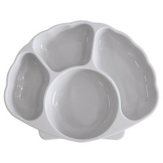 티지엠 국산 실리콘 조가비 흡착식판, 단품, 애쉬블루