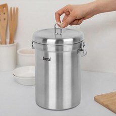 boral 不鏽鋼3L食物垃圾桶 BR-300L, 銀, 1個