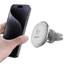 Baseus 倍思 附整線夾磁吸出風口車用支架, 1個, 灰色