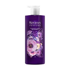 KERASYS 香氛潤髮乳 華麗琥珀 600ml - 持久花香 修護乾燥 滋養保濕 含玫瑰果油, 1瓶