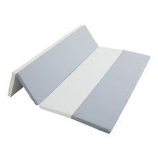 巧福 折疊PU兒童遊戲墊, 灰白款, 1個