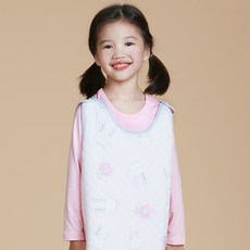 bonumam 孩童棉質兔子花朵印花睡眠背心