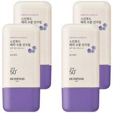 스킨푸드 베리 수분 선크림 SPF50+ PA++++, 50ml, 4개