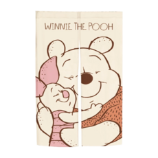 Winnie the Pooh 小熊維尼 門簾 台灣製造, 140 x 80cm, 擁抱米