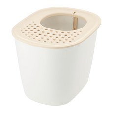 Richell 利其爾 拉普蕾不沾沙貓廁所, 40 x 51 x 38cm, 自然白, 1個