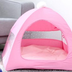 REDPUPPY Pet Teeple 寵物帳篷 不含坐墊, 粉彩粉紅色