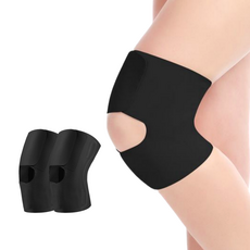 Angmet 纖薄膝蓋支撐護具 黑色, 2個