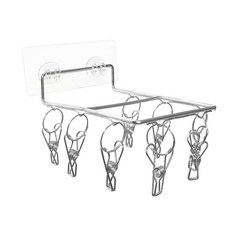 壁貼8夾不鏽鋼壁吊架 19x11.5x4cm, 1個