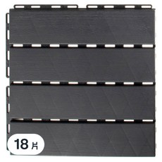 comet 拼裝地板, 深灰色, 18片