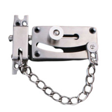 正直的雙重鎖半月型玄關安全鎖 銀色, 1個