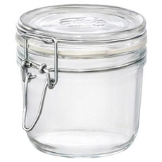 Bormioli Rocco 密封罐 350ml 透明玻璃罐 義大利製, 透明, 1個