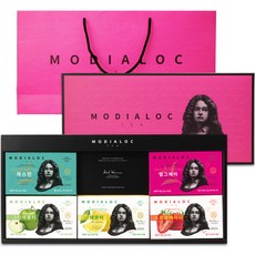MODIALOC 205綜合茶包禮盒+購物袋組, 1組, 伯爵紅茶 2g 20入+茉莉花茶 2g 20入+草莓茶 2g 20入+蘋果茶 2g 20入+檸檬茶 2g 20入