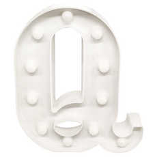 生活King 字母裝飾燈 Q, 浪漫字母造型，柔和LED燈光，可擺放或懸掛，輕鬆打造溫馨氛圍, 1入