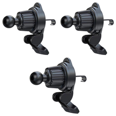 BEEZAP 出風口掛鉤支撐型手機平板支架 17mm, 3個, 黑色