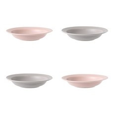 BOWLBOWL 韓國製 Bowl Bowl Vintage 點心碗 粉嫩粉 2入 + 煙灰色 2入, 混合顏色, 1套