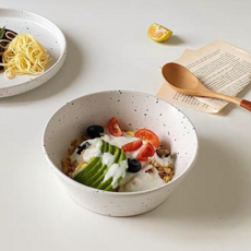 GOODLIVING Oreo 白色碗, 混合色, 1個