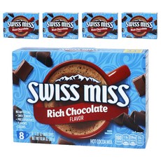 SWISS MISS 濃郁巧克力可可粉, 37.625g, 8入, 5盒