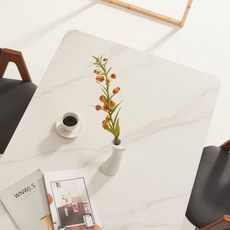 보니애가구 교체용 세라믹 포세린 식탁테이블 상판 스몰라운드 1400 x 800 mm 방문설치, 케네디마블, 4인용