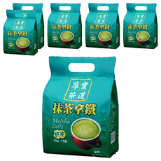 MOCCA 摩卡 厚實茶道 抹茶拿鐵, 25g, 15包, 6袋
