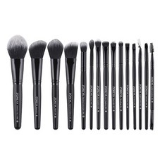 Kokuri 化妝刷套組, 黑色的, 1套