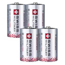 스위스밀리터리 알카라인 D형 건전지, 2개입, 2개