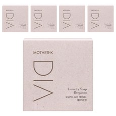 MOTHER-K DIA 純粹洗衣皂 佛手柑香氣, EWG GREEN 等級, 含有96%以上植物棕櫚油, 添加蜂膠萃取物, 天然呵護肌膚, 5個, 150g