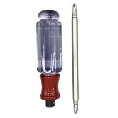 PANRICO 百利世 兩用水晶起子, 手柄-105mm, 起子頭-125mm, #2, 6mm, 起子頭S2材質, 手柄ACETATE材質, 1支